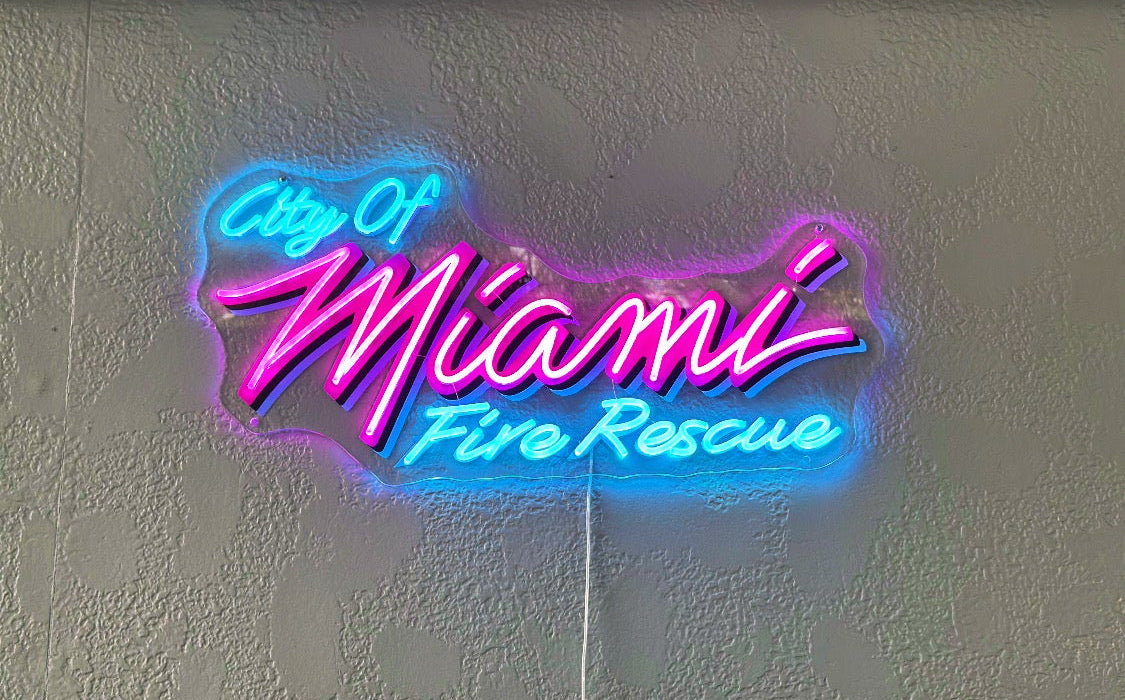 City of Miami Fire “Vice City” Neon LED Sign.