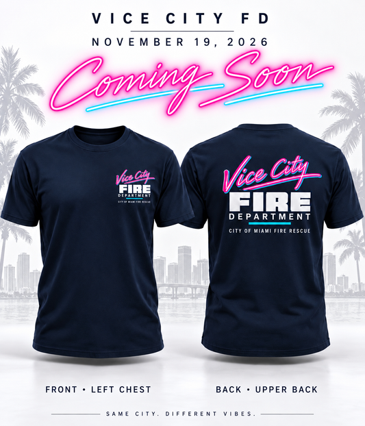 Vice City First Responders Limited Edition shirts