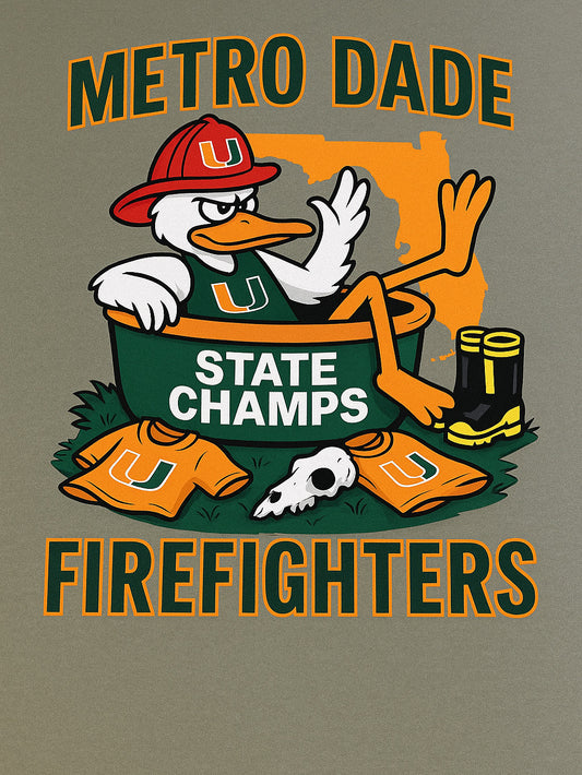 Metro Dade Firefighters “UM” themed shirt