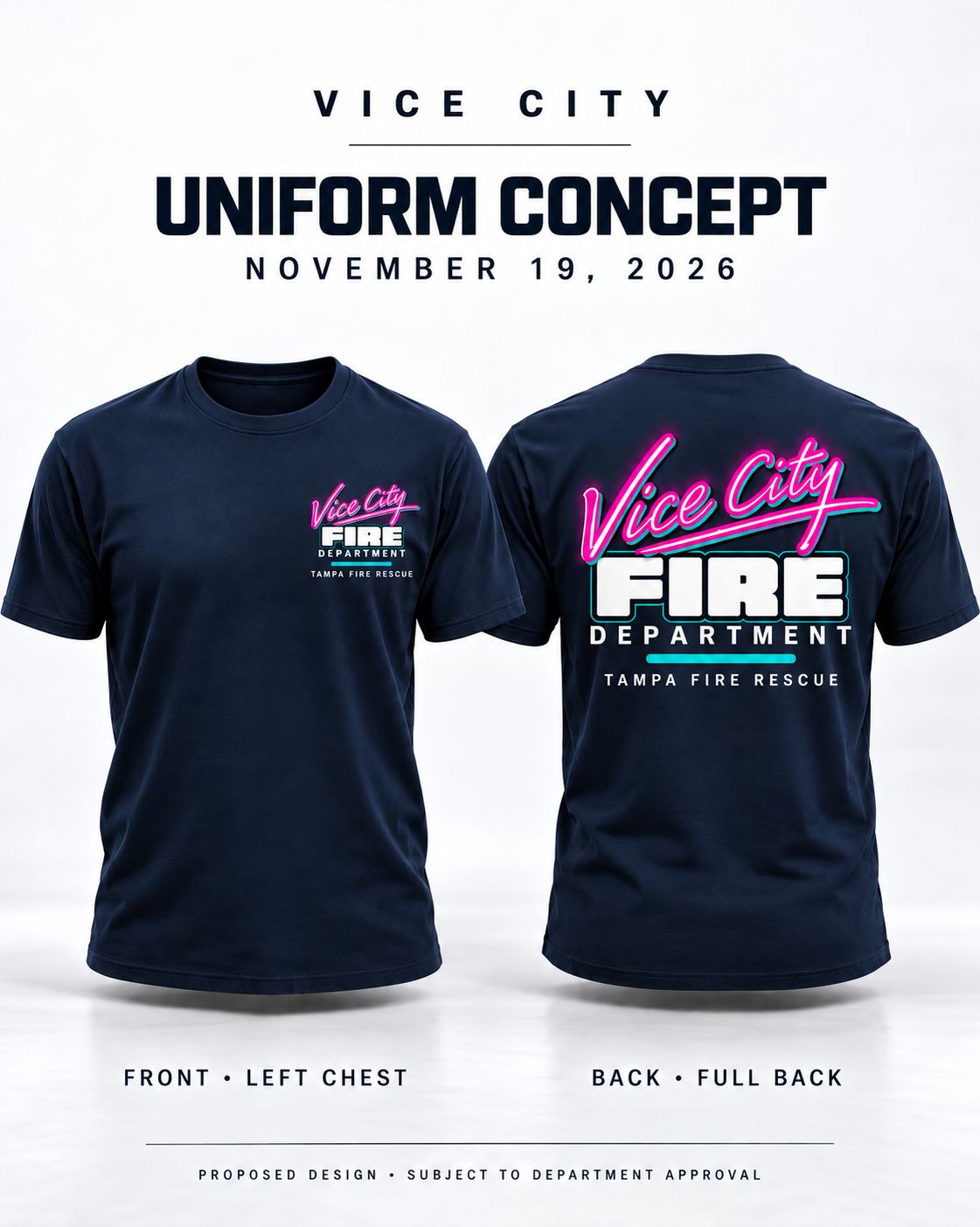 Vice City First Responders Limited Edition shirts