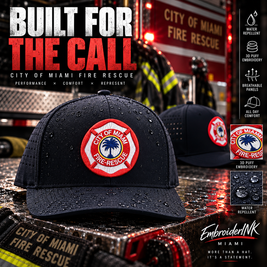 3D puff embroidered City Hats