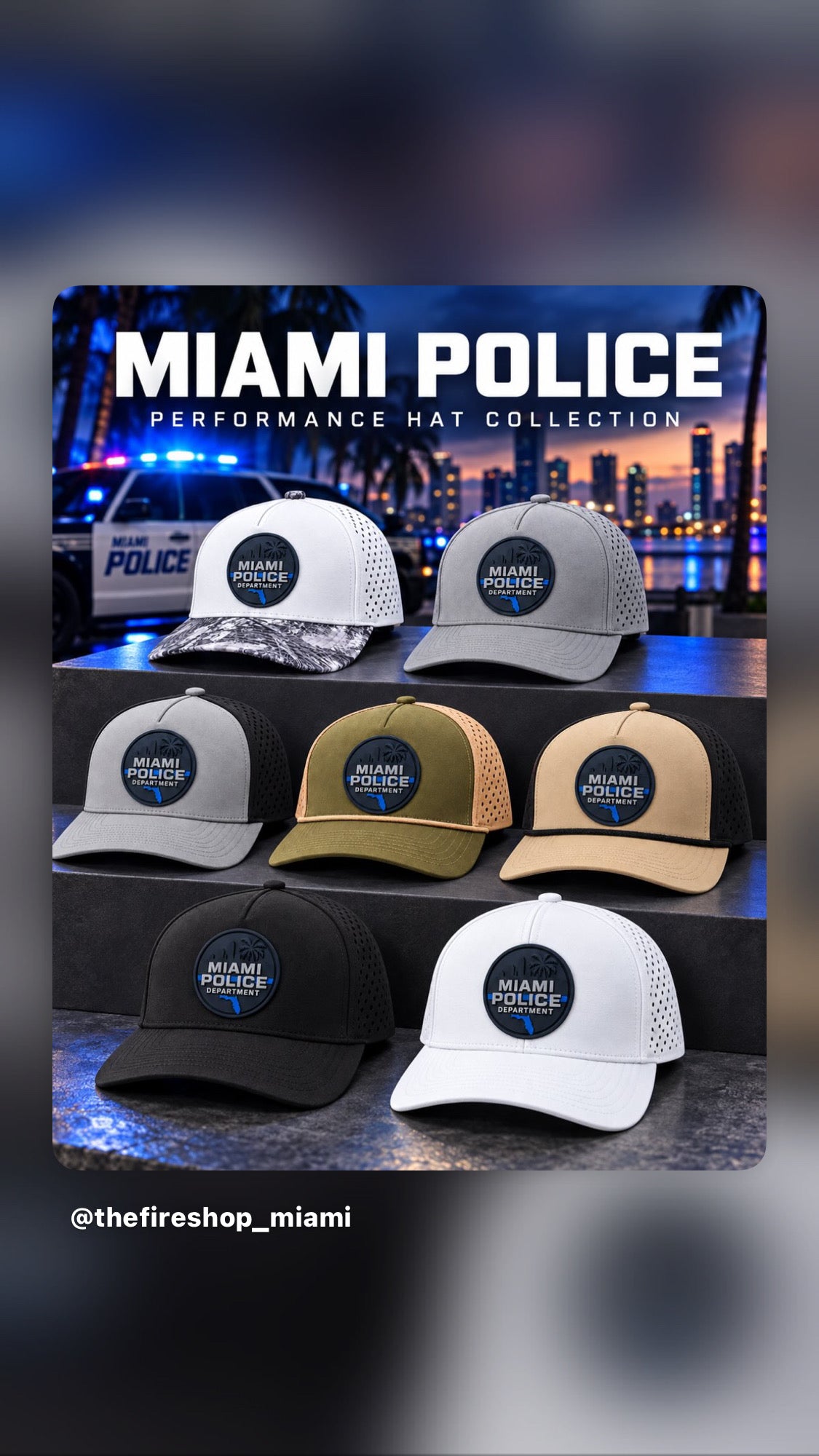 Miami PD 1010 hats