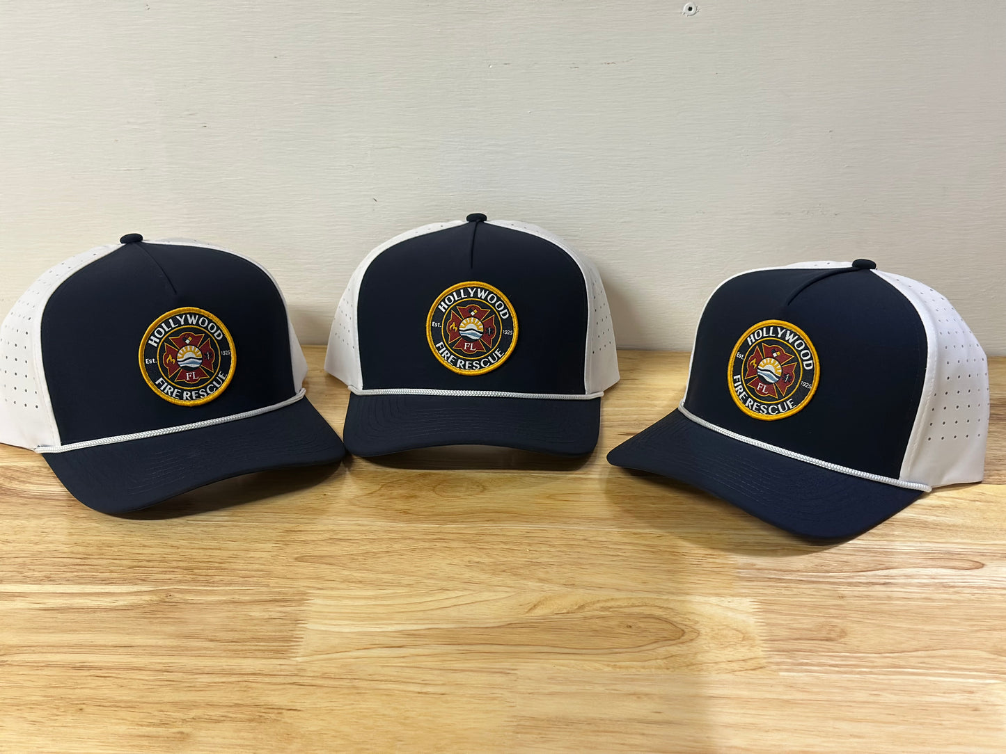 Hollywood Fire Rescue woven patch Rope Hats