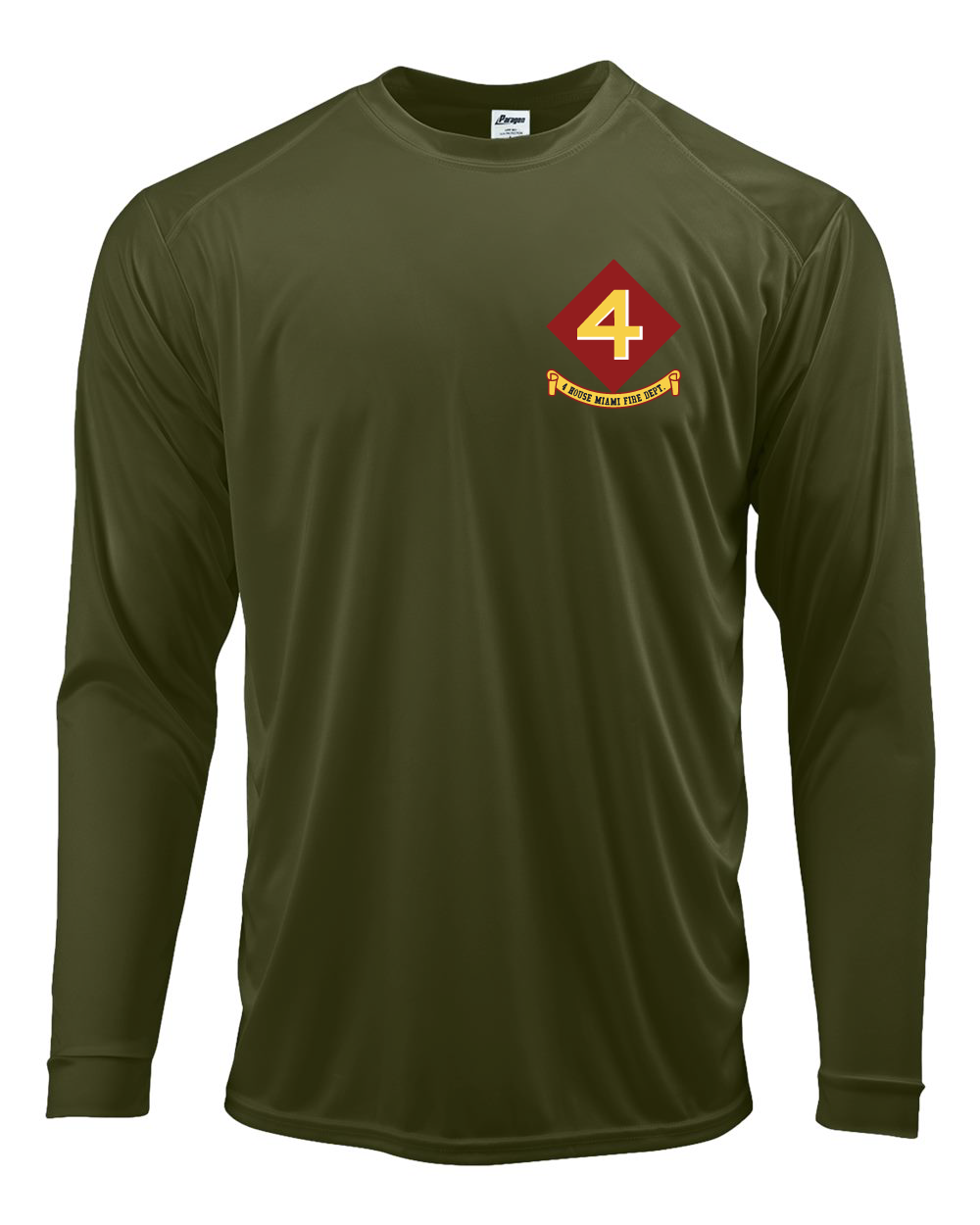 MFD Station 4 olive green A4 long sleeve Drifit