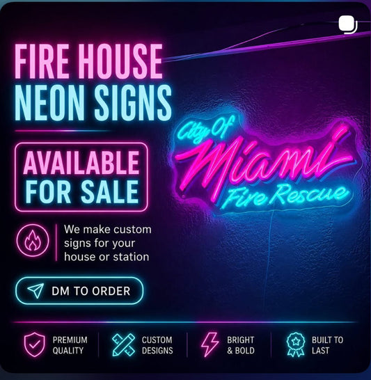 City of Miami Fire “Vice City” Neon LED Sign.
