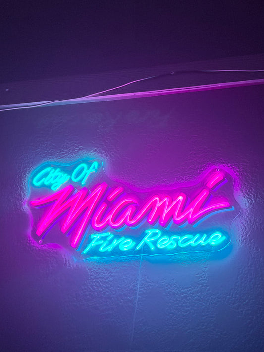 City of Miami Fire “Vice City” Neon LED Sign.
