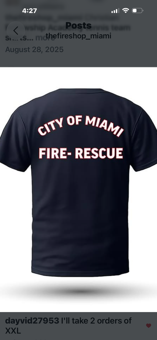 City of Miami Fire-Rescue back design