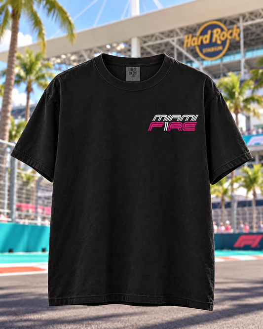 Miami F1RE left chest print